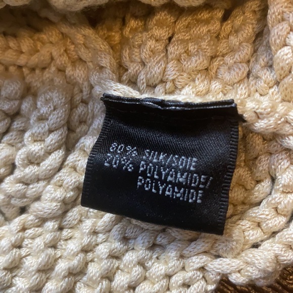 NWT Lafayette 148 hand knit silk cropped open sweater - Picture 6 of 7